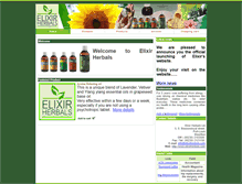 Tablet Screenshot of elixirherbals.com